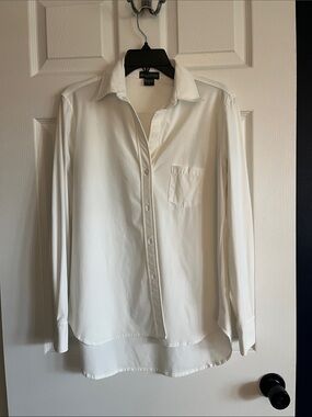 White  Long-Sleeve Button-Down style Shirt
